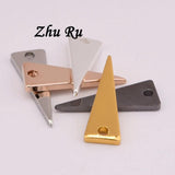 10pcs 17.5*6mm Triangle Copper Jewelry Findings DIY Crafts Supplies