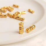 18K Plated Brass Screw Clasps Barrel Screw Clasp Cylinder Fasteners