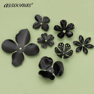 Black Plated Jewelry Accessories for DIY Flower Jewelry Making