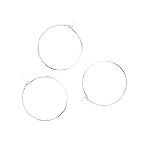 20mm 20pcs/bag 925 Silver Ring Earing DIY Jewelry Making