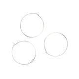20mm 20pcs/bag 925 Silver Ring Earing DIY Jewelry Making