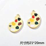 4pcs Alloy Brush Palette Pendant DIY Earring Accessories
