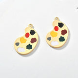 4pcs Alloy Brush Palette Pendant DIY Earring Accessories