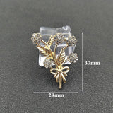 10 PCS Tree Branch Inlaid Rhinestone Charms Diy Jewelry Making Components