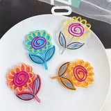 10pcs Colorful Flower Pendants for DIY Jewelry Making