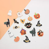 10Pcs Halloween Enamel Charms Beads DIY Earrings Bracelet Neacklace Pendant