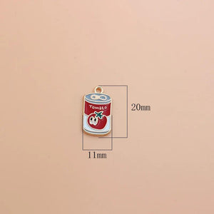 10Pcs Milk Spaceman Enamel Charms Beads for Jewelry Making