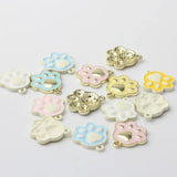 10Pcs Candy Cat Paw Print Alloy Pendant Jewelry Making Parts