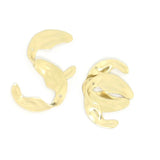 10 pcs Brass Single Hole Irregular Wave Earrings Pendant