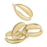 10pcs Geometric Raised Dot Conch Oval Earring Pendant