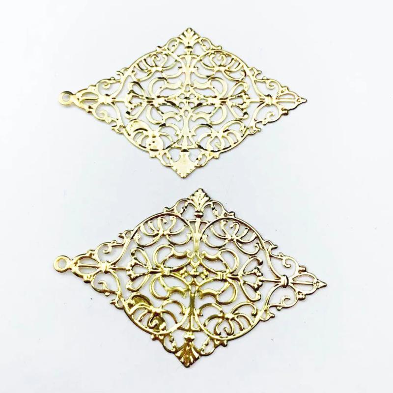 10pcs 50x72mm Filigree Metal Sheets for Jewelry Making Cosplay Earrings
