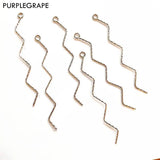 PURPLEGRAPE Minimalist Japanese Earrings Tassel DIY Pendants Pack of 6