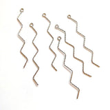PURPLEGRAPE Minimalist Japanese Earrings Tassel DIY Pendants Pack of 6