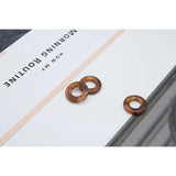 PURPLEGRAPE Retro Earrings Resin Ring DIY Material Pack of 4