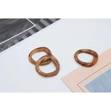 PURPLEGRAPE Retro Earrings Resin Ring DIY Material Pack of 4