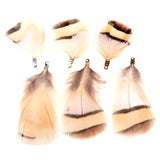 12PCS 35/55MM Stripes Tri-color Clip for Women Necklace Earrings DIY