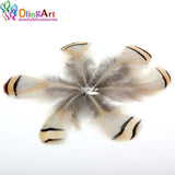 OlingArt 12pcs Tassels Feathers DIY Jewelry Making