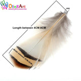 OlingArt 12pcs Tassels Feathers DIY Jewelry Making