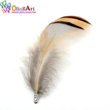 OlingArt 12pcs Tassels Feathers DIY Jewelry Making