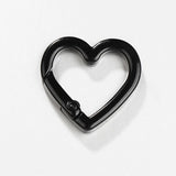 10pcs Colorful Loveheart Spring Clasp Buckle Keychain Lobster Clasp DIY