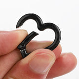 10pcs Colorful Loveheart Spring Clasp Buckle Keychain Lobster Clasp DIY