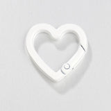 10pcs Colorful Loveheart Spring Clasp Buckle Keychain Lobster Clasp DIY