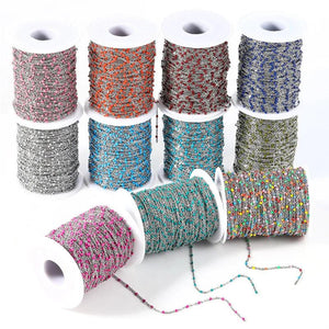 1 Meters Enamel Link Cable Chains DIY Necklace Component