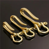 Brass Keychain Fob Clip Vintage Key Ring Wallet Chain Hook