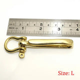 Brass Keychain Fob Clip Vintage Key Ring Wallet Chain Hook