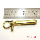 Brass Keychain Fob Clip Vintage Key Ring Wallet Chain Hook