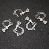 10Pcs Resin Screw Ear Clips DIY Earrings Clip Findings