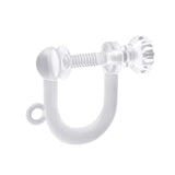 10Pcs Resin Screw Ear Clips DIY Earrings Clip Findings