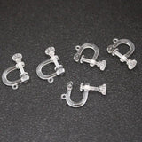 10Pcs Resin Screw Ear Clips DIY Earrings Clip Findings