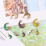 PurpleGrape Star Drop Oil Alloy Earrings Bracelet Necklace Pendant 10pcs