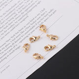 10pcs Copper Plated Lobster Buckle Beaded Metal Necklace Bracelet Connectors