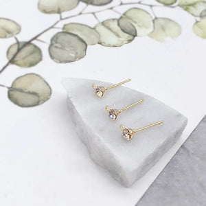 Copper-Plated Small Diamond Cup Earrings DIY Materials