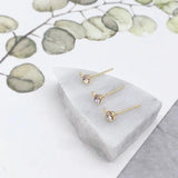 Copper-Plated Small Diamond Cup Earrings DIY Materials