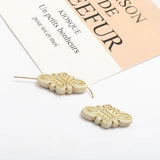 French Diamond Retro Antique Acrylic Beads DIY Earrings Stud
