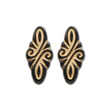 French Diamond Retro Antique Acrylic Beads DIY Earrings Stud