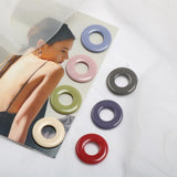 Hollow Acrylic Patch for DIY Hair Accessories, Square Ring