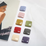 Hollow Acrylic Patch for DIY Hair Accessories, Square Ring