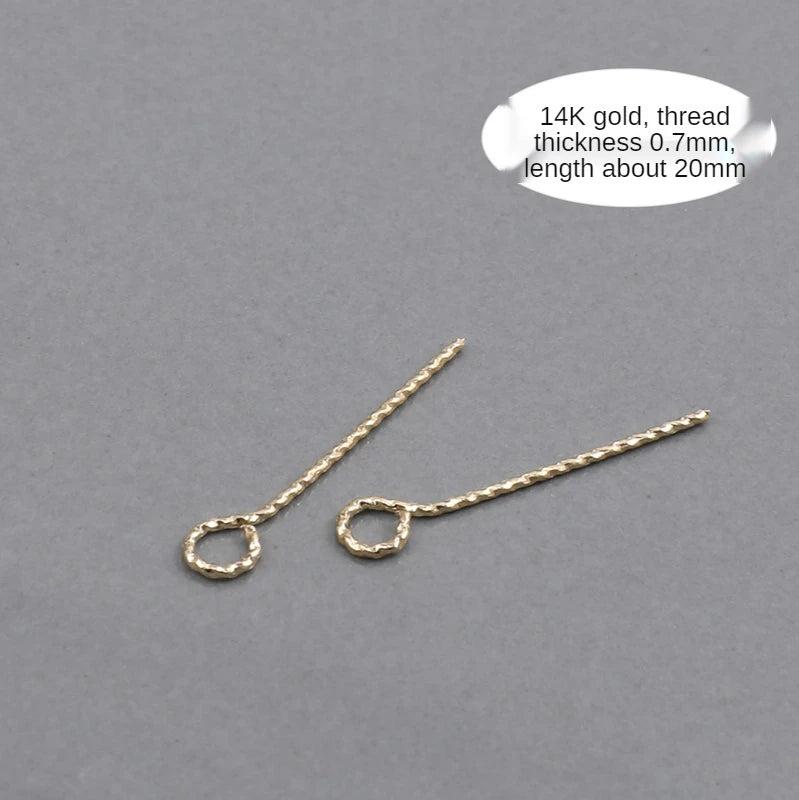 14K Japanese Copper Plated Hemp Needle DIY Jewelry Material