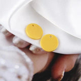 Spring Macaron Acrylic Resin Disc Pendant DIY Jewelry Earrings Stud Accessory