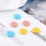 Spring Macaron Acrylic Resin Disc Pendant DIY Jewelry Earrings Stud Accessory