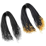 20Pcs/lot 50+5cm Leather Cord Wax Braided 3mm Rope Chain Necklace