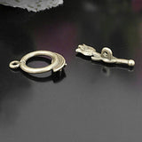 Antique Bronze Tulip O Toggle Clasps for Bracelets