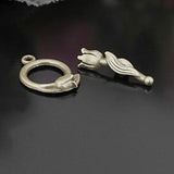 Antique Bronze Tulip O Toggle Clasps for Bracelets
