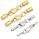 5pcs Stainless Steel Clasps for Leather Cord Lock DIY Bracelet