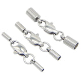 5pcs Stainless Steel Clasps for Leather Cord Lock DIY Bracelet