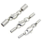 5pcs Stainless Steel Clasps for Leather Cord Lock DIY Bracelet